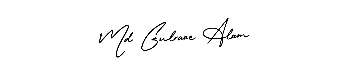 Make a beautiful signature design for name Md Gulraze Alam. With this signature (AmerikaSignatureDemo-Regular) style, you can create a handwritten signature for free. Md Gulraze Alam signature style 3 images and pictures png