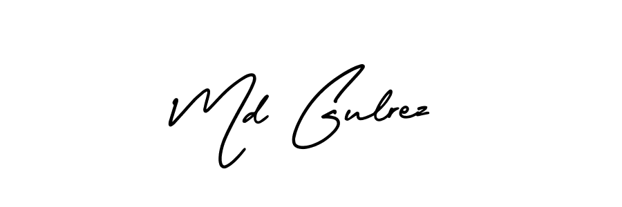Also we have Md Gulrez name is the best signature style. Create professional handwritten signature collection using AmerikaSignatureDemo-Regular autograph style. Md Gulrez signature style 3 images and pictures png