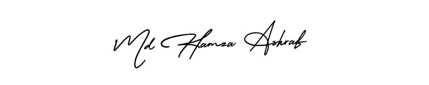 It looks lik you need a new signature style for name Md Hamza Ashraf. Design unique handwritten (AmerikaSignatureDemo-Regular) signature with our free signature maker in just a few clicks. Md Hamza Ashraf signature style 3 images and pictures png