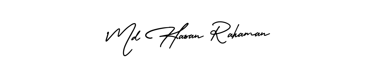 You should practise on your own different ways (AmerikaSignatureDemo-Regular) to write your name (Md Hasan Rahaman) in signature. don't let someone else do it for you. Md Hasan Rahaman signature style 3 images and pictures png