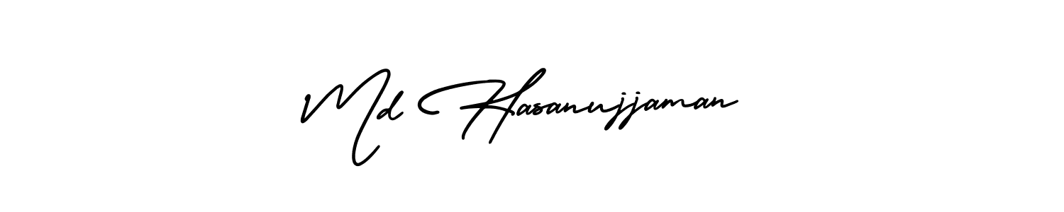 Create a beautiful signature design for name Md Hasanujjaman. With this signature (AmerikaSignatureDemo-Regular) fonts, you can make a handwritten signature for free. Md Hasanujjaman signature style 3 images and pictures png