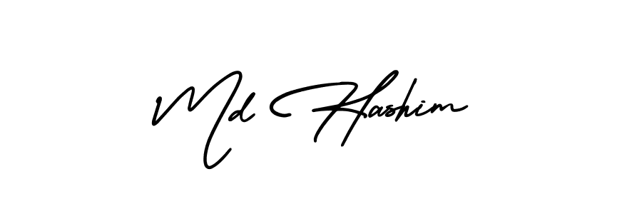 Create a beautiful signature design for name Md Hashim. With this signature (AmerikaSignatureDemo-Regular) fonts, you can make a handwritten signature for free. Md Hashim signature style 3 images and pictures png