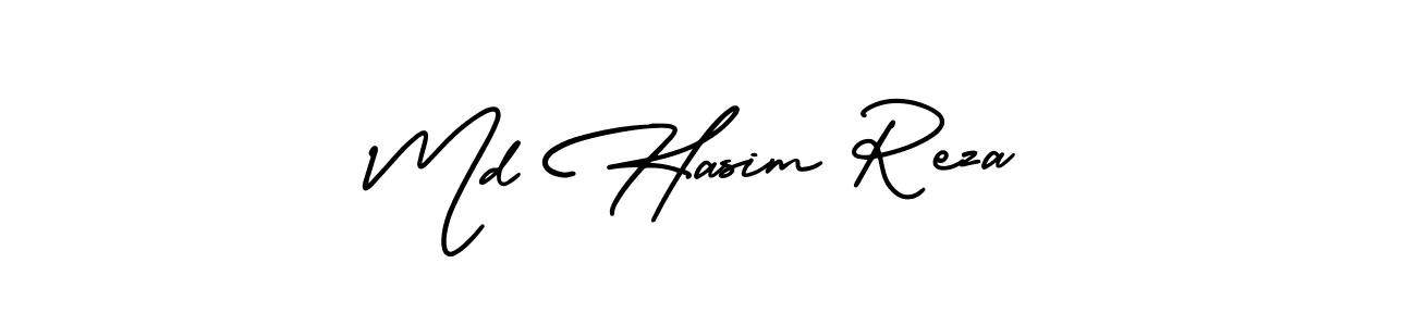 Make a beautiful signature design for name Md Hasim Reza. With this signature (AmerikaSignatureDemo-Regular) style, you can create a handwritten signature for free. Md Hasim Reza signature style 3 images and pictures png