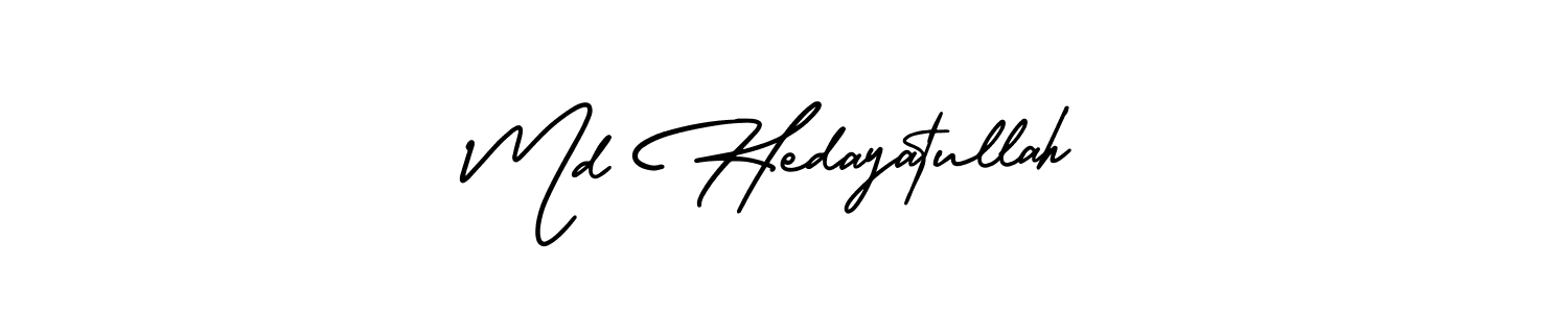 Use a signature maker to create a handwritten signature online. With this signature software, you can design (AmerikaSignatureDemo-Regular) your own signature for name Md Hedayatullah. Md Hedayatullah signature style 3 images and pictures png