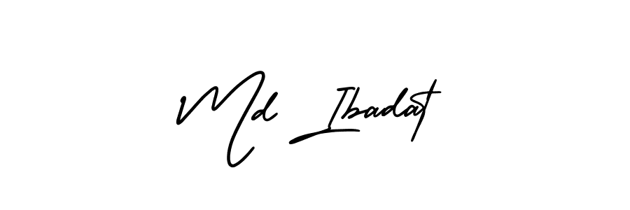 How to Draw Md Ibadat signature style? AmerikaSignatureDemo-Regular is a latest design signature styles for name Md Ibadat. Md Ibadat signature style 3 images and pictures png