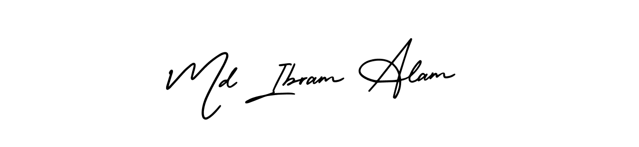 How to Draw Md Ibram Alam signature style? AmerikaSignatureDemo-Regular is a latest design signature styles for name Md Ibram Alam. Md Ibram Alam signature style 3 images and pictures png