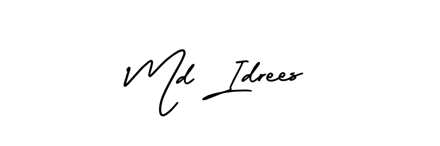 How to Draw Md Idrees signature style? AmerikaSignatureDemo-Regular is a latest design signature styles for name Md Idrees. Md Idrees signature style 3 images and pictures png