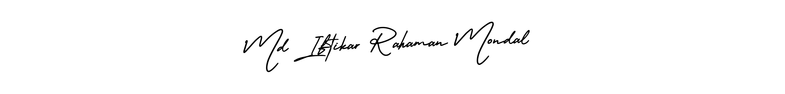 It looks lik you need a new signature style for name Md Iftikar Rahaman Mondal. Design unique handwritten (AmerikaSignatureDemo-Regular) signature with our free signature maker in just a few clicks. Md Iftikar Rahaman Mondal signature style 3 images and pictures png