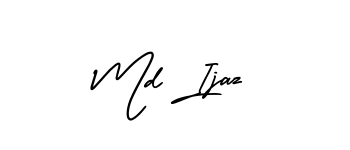 It looks lik you need a new signature style for name Md Ijaz. Design unique handwritten (AmerikaSignatureDemo-Regular) signature with our free signature maker in just a few clicks. Md Ijaz signature style 3 images and pictures png