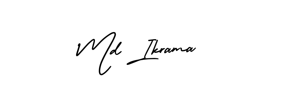 AmerikaSignatureDemo-Regular is a professional signature style that is perfect for those who want to add a touch of class to their signature. It is also a great choice for those who want to make their signature more unique. Get Md Ikrama name to fancy signature for free. Md Ikrama signature style 3 images and pictures png