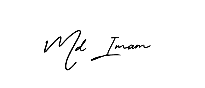 You should practise on your own different ways (AmerikaSignatureDemo-Regular) to write your name (Md Imam) in signature. don't let someone else do it for you. Md Imam signature style 3 images and pictures png