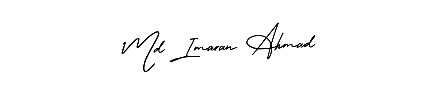 It looks lik you need a new signature style for name Md Imaran Ahmad. Design unique handwritten (AmerikaSignatureDemo-Regular) signature with our free signature maker in just a few clicks. Md Imaran Ahmad signature style 3 images and pictures png