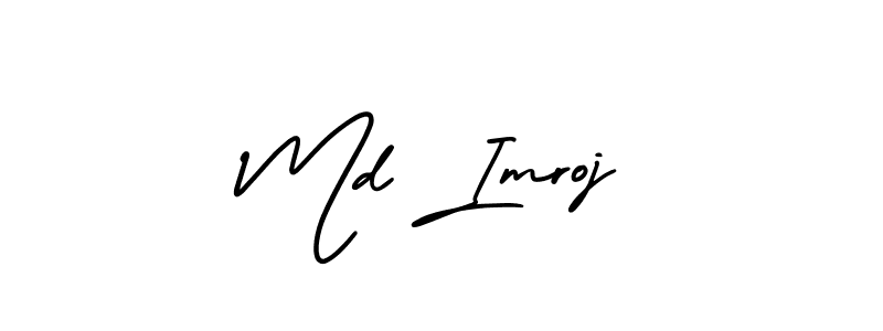 How to make Md Imroj signature? AmerikaSignatureDemo-Regular is a professional autograph style. Create handwritten signature for Md Imroj name. Md Imroj signature style 3 images and pictures png