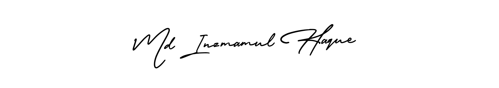 You should practise on your own different ways (AmerikaSignatureDemo-Regular) to write your name (Md Inzmamul Haque) in signature. don't let someone else do it for you. Md Inzmamul Haque signature style 3 images and pictures png
