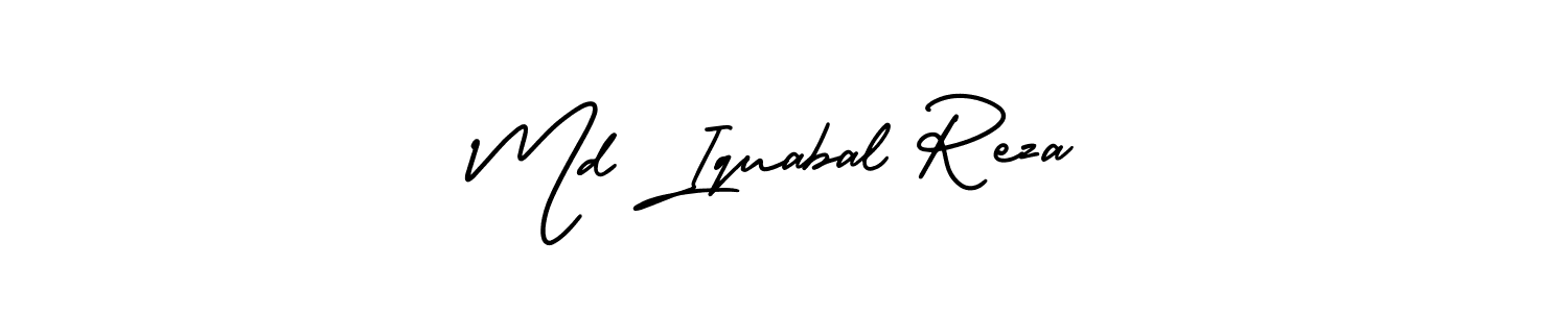 if you are searching for the best signature style for your name Md Iquabal Reza. so please give up your signature search. here we have designed multiple signature styles  using AmerikaSignatureDemo-Regular. Md Iquabal Reza signature style 3 images and pictures png