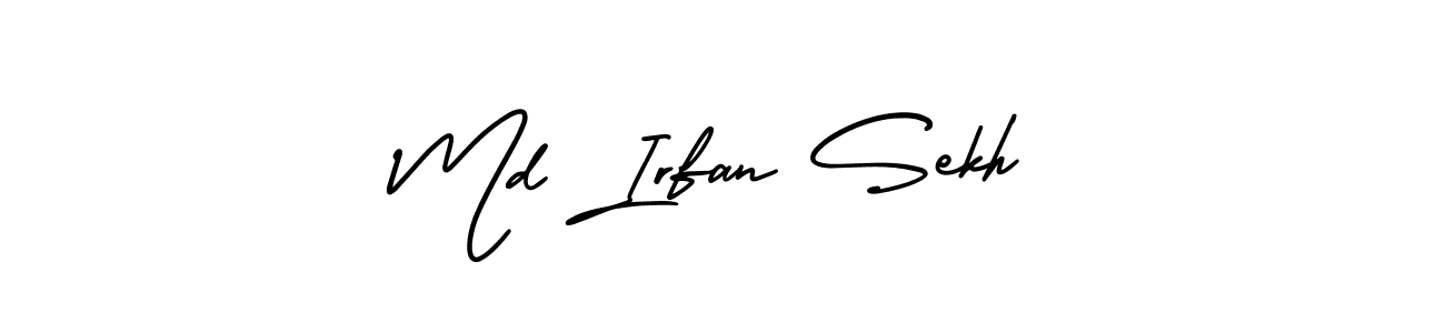 How to Draw Md Irfan Sekh signature style? AmerikaSignatureDemo-Regular is a latest design signature styles for name Md Irfan Sekh. Md Irfan Sekh signature style 3 images and pictures png