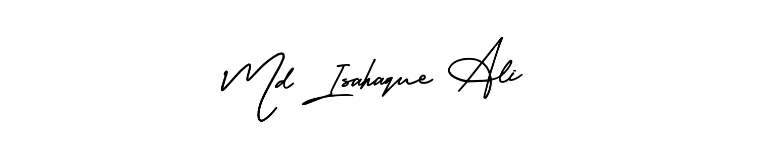 It looks lik you need a new signature style for name Md Isahaque Ali. Design unique handwritten (AmerikaSignatureDemo-Regular) signature with our free signature maker in just a few clicks. Md Isahaque Ali signature style 3 images and pictures png