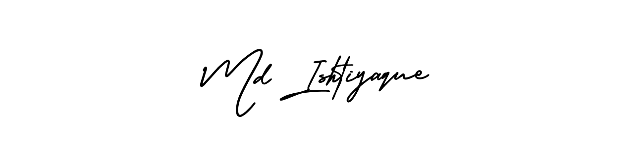 Make a beautiful signature design for name Md Ishtiyaque. With this signature (AmerikaSignatureDemo-Regular) style, you can create a handwritten signature for free. Md Ishtiyaque signature style 3 images and pictures png