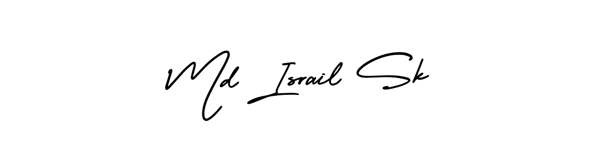 Create a beautiful signature design for name Md Israil Sk. With this signature (AmerikaSignatureDemo-Regular) fonts, you can make a handwritten signature for free. Md Israil Sk signature style 3 images and pictures png