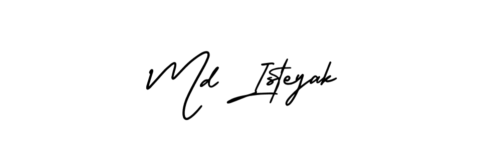 Make a short Md Isteyak signature style. Manage your documents anywhere anytime using AmerikaSignatureDemo-Regular. Create and add eSignatures, submit forms, share and send files easily. Md Isteyak signature style 3 images and pictures png