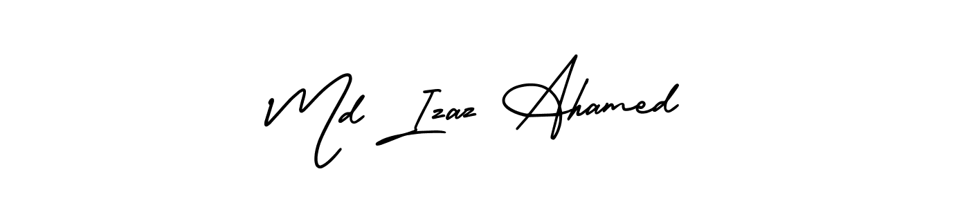 How to make Md Izaz Ahamed name signature. Use AmerikaSignatureDemo-Regular style for creating short signs online. This is the latest handwritten sign. Md Izaz Ahamed signature style 3 images and pictures png