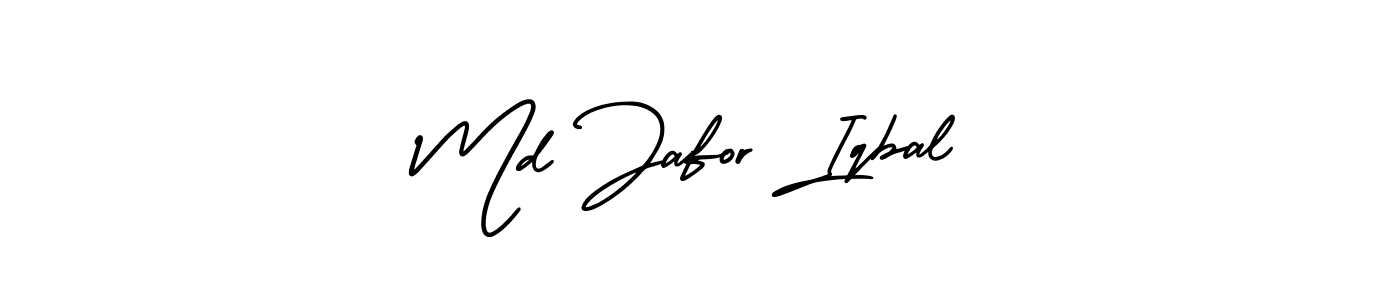 The best way (AmerikaSignatureDemo-Regular) to make a short signature is to pick only two or three words in your name. The name Md Jafor Iqbal include a total of six letters. For converting this name. Md Jafor Iqbal signature style 3 images and pictures png