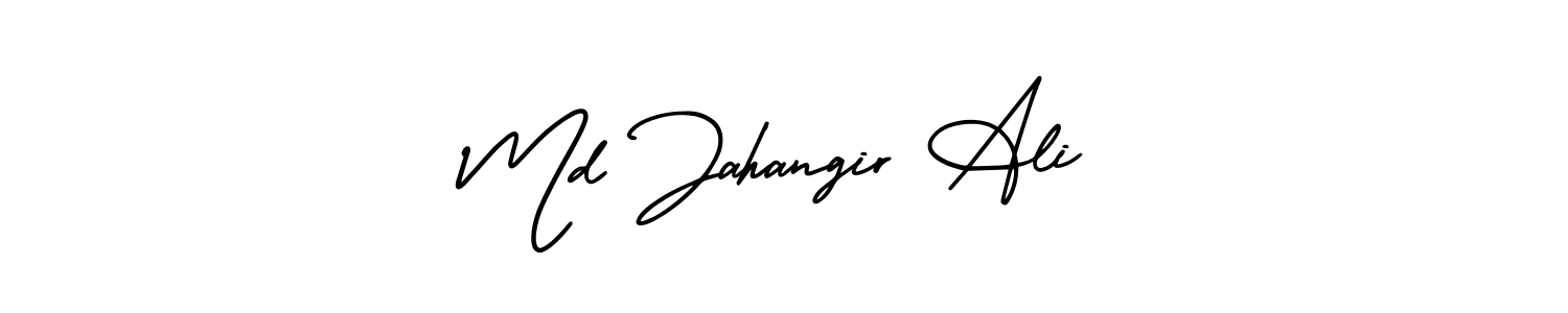 This is the best signature style for the Md Jahangir Ali name. Also you like these signature font (AmerikaSignatureDemo-Regular). Mix name signature. Md Jahangir Ali signature style 3 images and pictures png