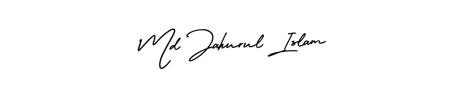 How to make Md Jahurul Islam name signature. Use AmerikaSignatureDemo-Regular style for creating short signs online. This is the latest handwritten sign. Md Jahurul Islam signature style 3 images and pictures png