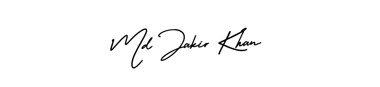 How to make Md Jakir Khan signature? AmerikaSignatureDemo-Regular is a professional autograph style. Create handwritten signature for Md Jakir Khan name. Md Jakir Khan signature style 3 images and pictures png
