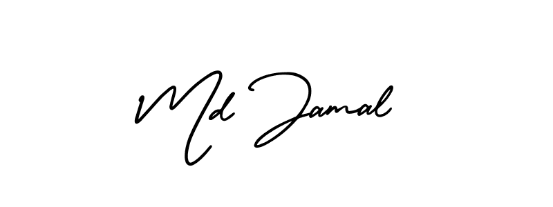 Create a beautiful signature design for name Md Jamal. With this signature (AmerikaSignatureDemo-Regular) fonts, you can make a handwritten signature for free. Md Jamal signature style 3 images and pictures png