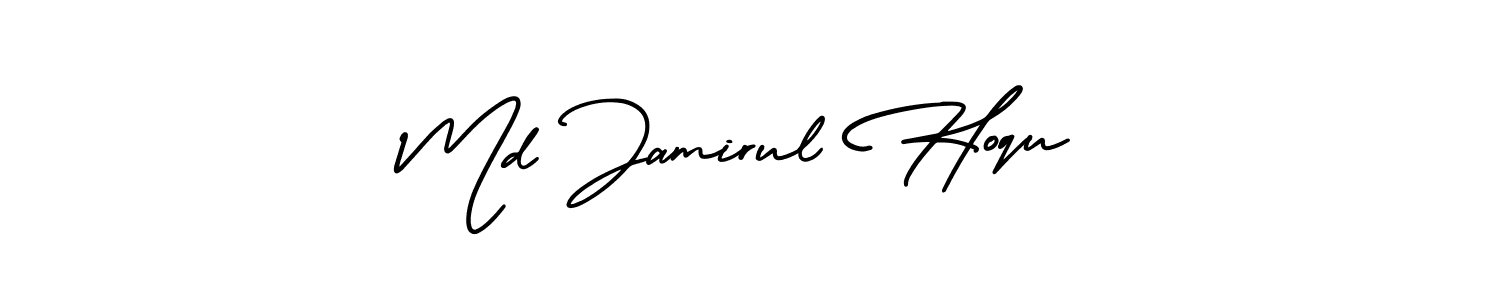 It looks lik you need a new signature style for name Md Jamirul Hoqu. Design unique handwritten (AmerikaSignatureDemo-Regular) signature with our free signature maker in just a few clicks. Md Jamirul Hoqu signature style 3 images and pictures png