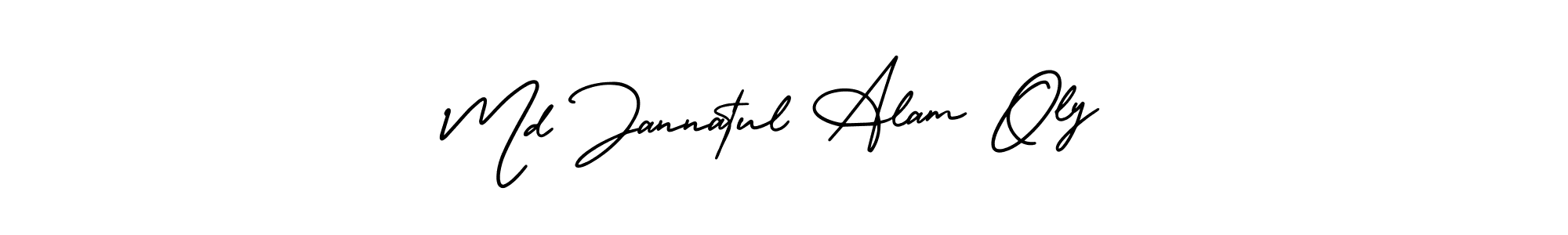 Similarly AmerikaSignatureDemo-Regular is the best handwritten signature design. Signature creator online .You can use it as an online autograph creator for name Md Jannatul Alam Oly. Md Jannatul Alam Oly signature style 3 images and pictures png