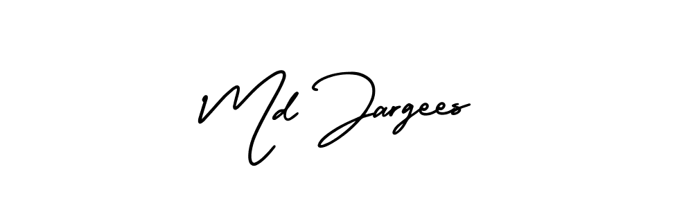 How to make Md Jargees name signature. Use AmerikaSignatureDemo-Regular style for creating short signs online. This is the latest handwritten sign. Md Jargees signature style 3 images and pictures png