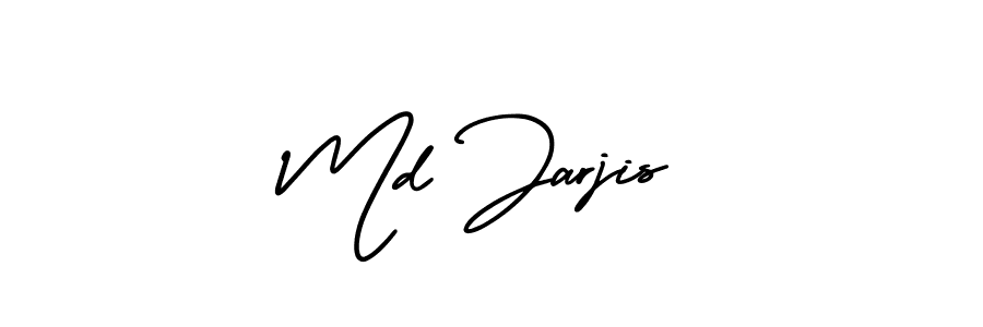 Design your own signature with our free online signature maker. With this signature software, you can create a handwritten (AmerikaSignatureDemo-Regular) signature for name Md Jarjis. Md Jarjis signature style 3 images and pictures png