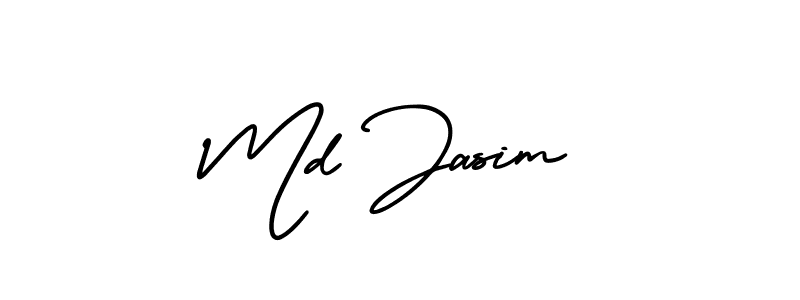 You should practise on your own different ways (AmerikaSignatureDemo-Regular) to write your name (Md Jasim) in signature. don't let someone else do it for you. Md Jasim signature style 3 images and pictures png