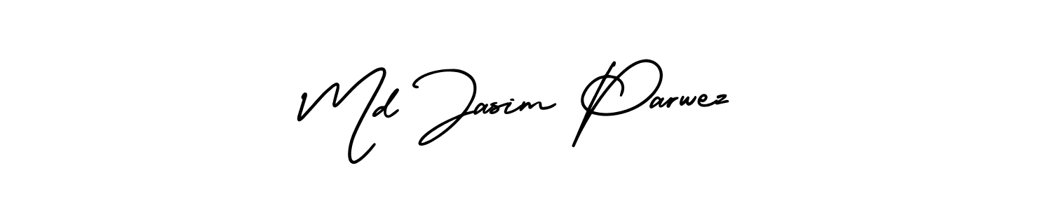 It looks lik you need a new signature style for name Md Jasim Parwez. Design unique handwritten (AmerikaSignatureDemo-Regular) signature with our free signature maker in just a few clicks. Md Jasim Parwez signature style 3 images and pictures png