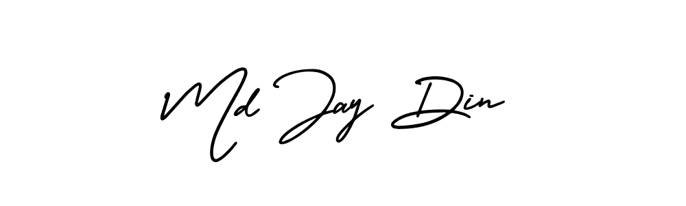 if you are searching for the best signature style for your name Md Jay Din. so please give up your signature search. here we have designed multiple signature styles  using AmerikaSignatureDemo-Regular. Md Jay Din signature style 3 images and pictures png