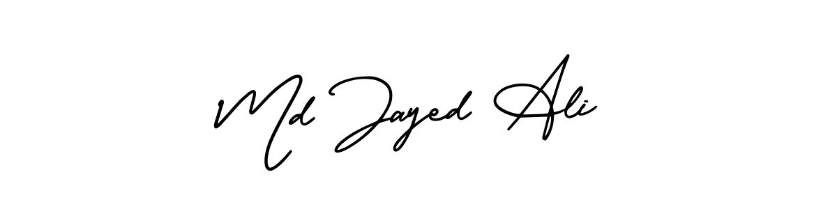 Create a beautiful signature design for name Md Jayed Ali. With this signature (AmerikaSignatureDemo-Regular) fonts, you can make a handwritten signature for free. Md Jayed Ali signature style 3 images and pictures png