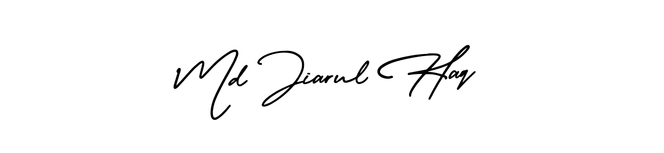 Design your own signature with our free online signature maker. With this signature software, you can create a handwritten (AmerikaSignatureDemo-Regular) signature for name Md Jiarul Haq. Md Jiarul Haq signature style 3 images and pictures png
