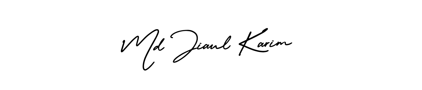 Make a beautiful signature design for name Md Jiaul Karim. With this signature (AmerikaSignatureDemo-Regular) style, you can create a handwritten signature for free. Md Jiaul Karim signature style 3 images and pictures png