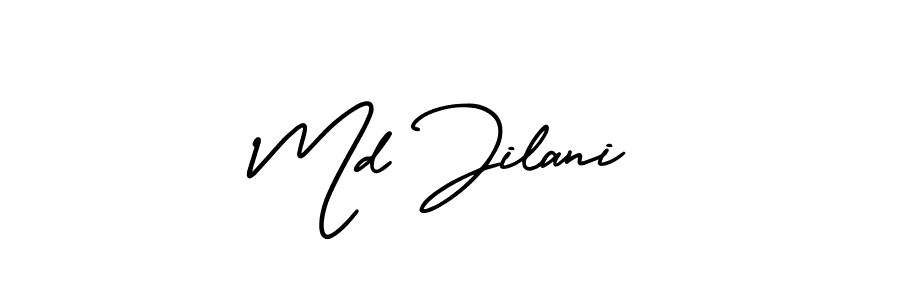How to Draw Md Jilani signature style? AmerikaSignatureDemo-Regular is a latest design signature styles for name Md Jilani. Md Jilani signature style 3 images and pictures png
