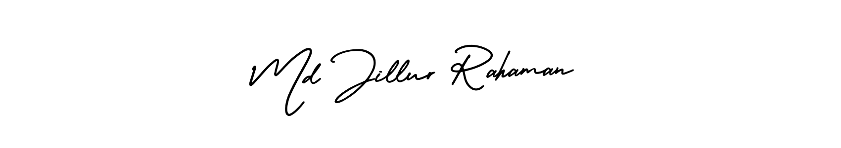 Also You can easily find your signature by using the search form. We will create Md Jillur Rahaman name handwritten signature images for you free of cost using AmerikaSignatureDemo-Regular sign style. Md Jillur Rahaman signature style 3 images and pictures png