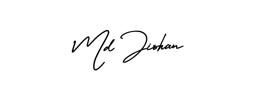 if you are searching for the best signature style for your name Md Jishan. so please give up your signature search. here we have designed multiple signature styles  using AmerikaSignatureDemo-Regular. Md Jishan signature style 3 images and pictures png