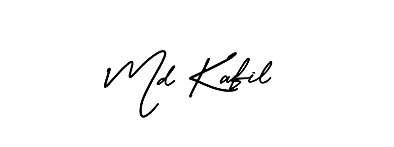 Design your own signature with our free online signature maker. With this signature software, you can create a handwritten (AmerikaSignatureDemo-Regular) signature for name Md Kafil. Md Kafil signature style 3 images and pictures png