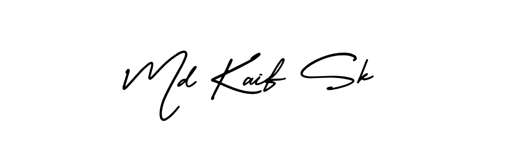 Create a beautiful signature design for name Md Kaif Sk. With this signature (AmerikaSignatureDemo-Regular) fonts, you can make a handwritten signature for free. Md Kaif Sk signature style 3 images and pictures png