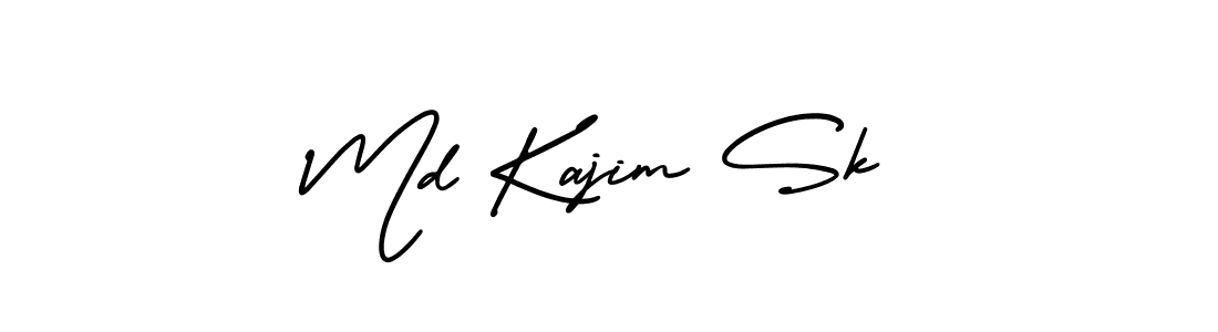 Design your own signature with our free online signature maker. With this signature software, you can create a handwritten (AmerikaSignatureDemo-Regular) signature for name Md Kajim Sk. Md Kajim Sk signature style 3 images and pictures png