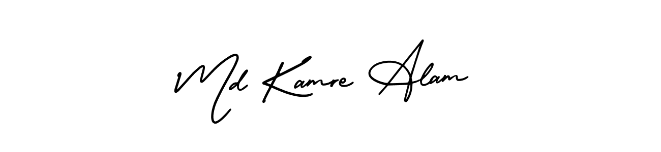 Design your own signature with our free online signature maker. With this signature software, you can create a handwritten (AmerikaSignatureDemo-Regular) signature for name Md Kamre Alam. Md Kamre Alam signature style 3 images and pictures png