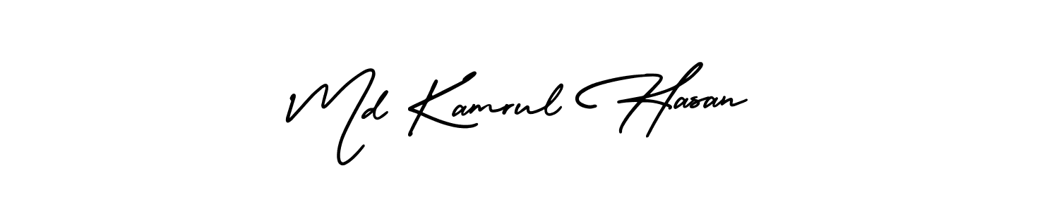 Make a beautiful signature design for name Md Kamrul Hasan. With this signature (AmerikaSignatureDemo-Regular) style, you can create a handwritten signature for free. Md Kamrul Hasan signature style 3 images and pictures png