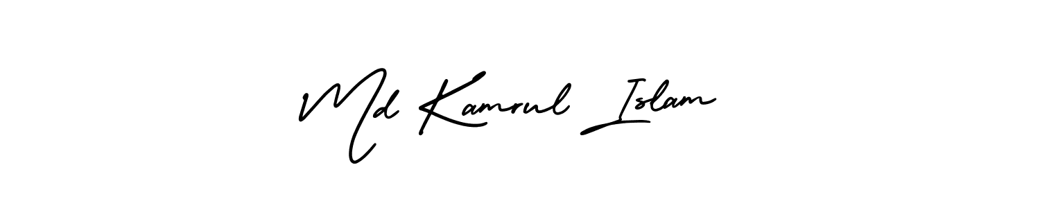 Design your own signature with our free online signature maker. With this signature software, you can create a handwritten (AmerikaSignatureDemo-Regular) signature for name Md Kamrul Islam. Md Kamrul Islam signature style 3 images and pictures png