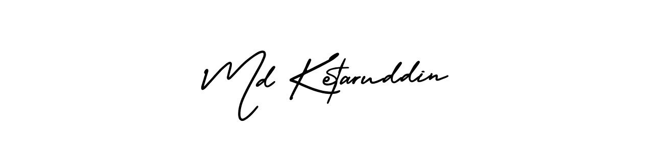 Create a beautiful signature design for name Md Ketaruddin. With this signature (AmerikaSignatureDemo-Regular) fonts, you can make a handwritten signature for free. Md Ketaruddin signature style 3 images and pictures png